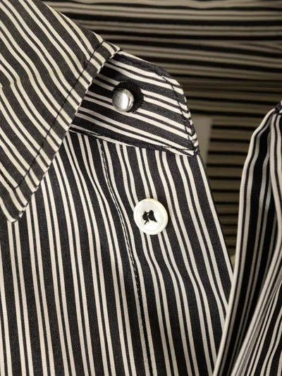 Ami Alexandre Mattiussi Ami Paris Striped Long-sleeved Shirt