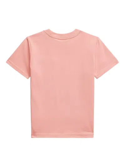 Polo Ralph Lauren Faded Peony/c3357 Brand-embroidery Crewneck Cotton-jersey T-shirt 6-12 Years