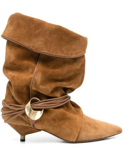 Isabel Marant Embellished Strap Detail Boots