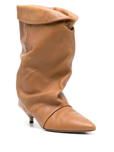 Isabel Marant 45mm Edrik Boots In Brown