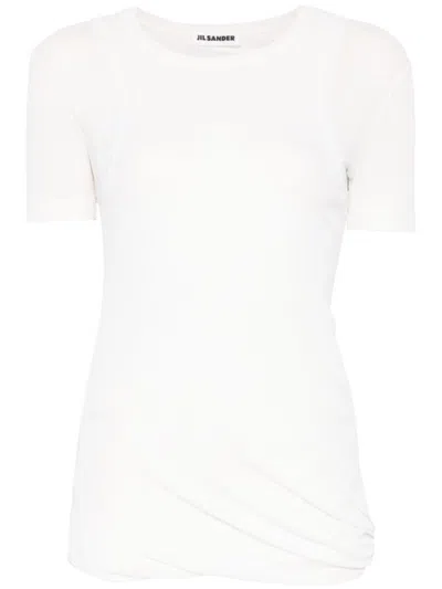 Shop Jil Sander Short Sleeve Crew-neck Top