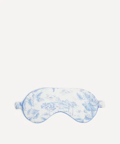 Liberty Women's Delft Lagoon Tana Lawn Cotton Eye Mask In Blue