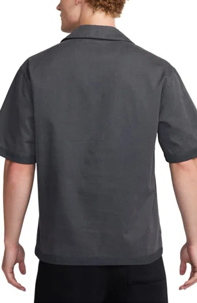 Shop Jordan Flight Essentials Oversize Snap-up Camp Shirt