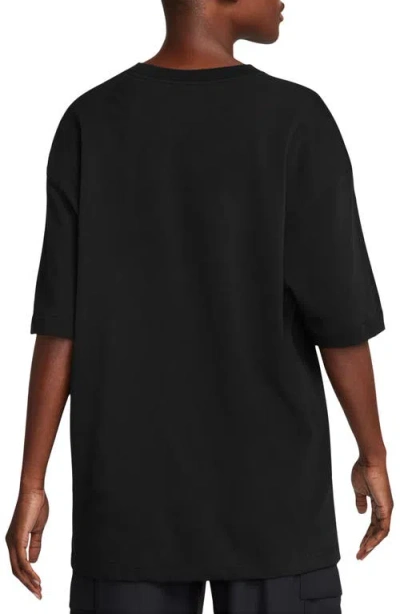 Jordan Flight Oversize Graphic T-shirt In Black