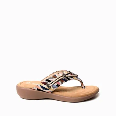 Minnetonka Women's Silverthorn360 Toe Post Sandal In Sunset Geo