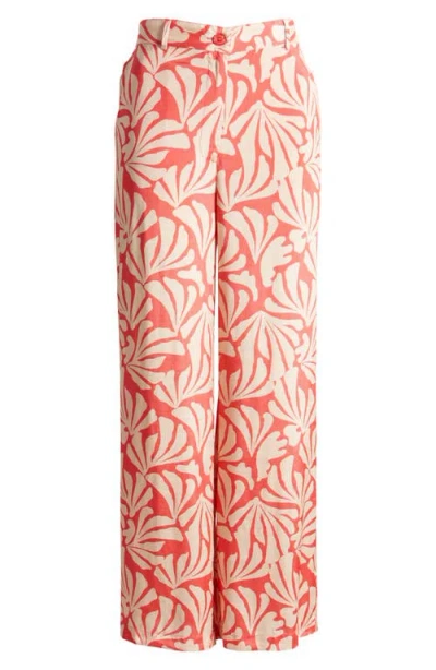 Masai Copenhagen Perinua Floral Print Wide Leg Trousers