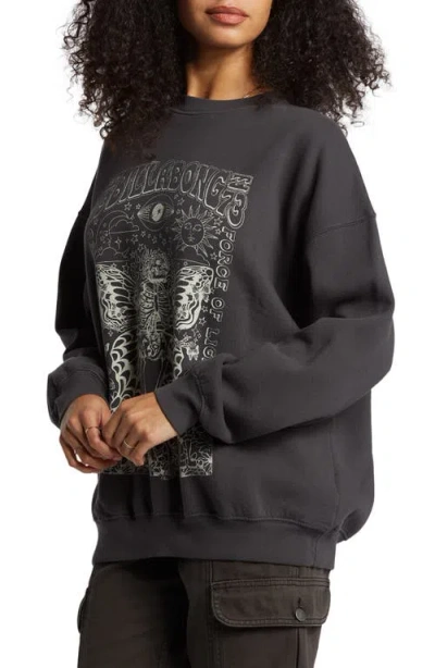 Billabong Ride In Cotton Blend Graphic Sweatshirt