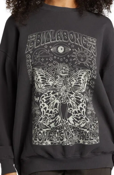 Billabong Ride In Cotton Blend Graphic Sweatshirt