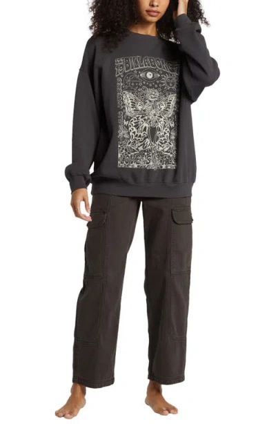 Billabong Ride In Cotton Blend Graphic Sweatshirt