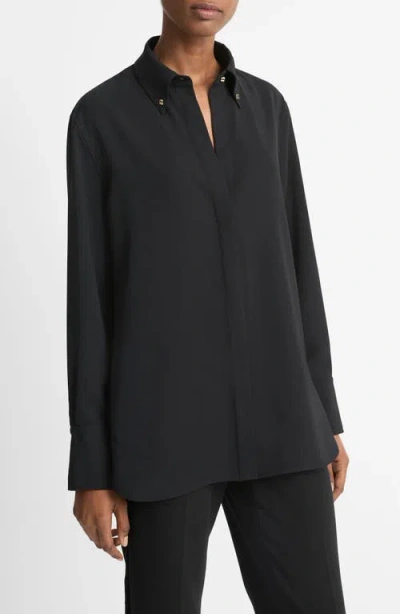 Vince Stud Collar Detail Button-down Shirt