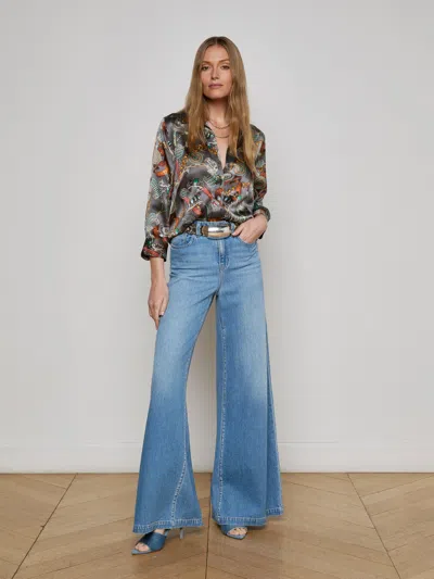 L Agence Dani Silk Blouse