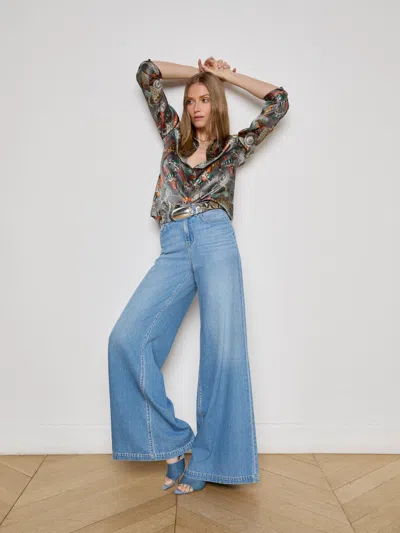 L Agence Dani Silk Blouse