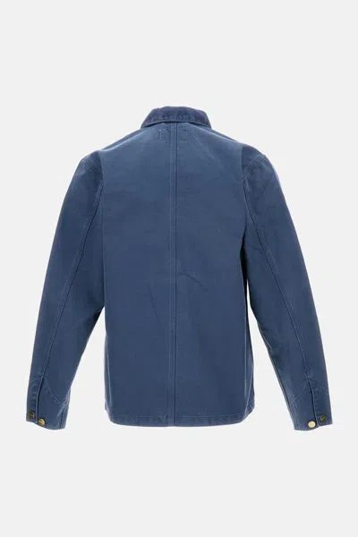 Carhartt Michigan Coat Dearborn Canvas In Blue