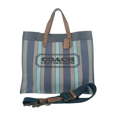 Pre-owned Coach Canvas Leather Handbag Shoulder Bag Tote Bag ()
