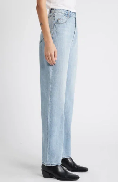 Rolla's 90s Relaxed Faded Blue High Waist Nonstretch Straight Leg Jeans