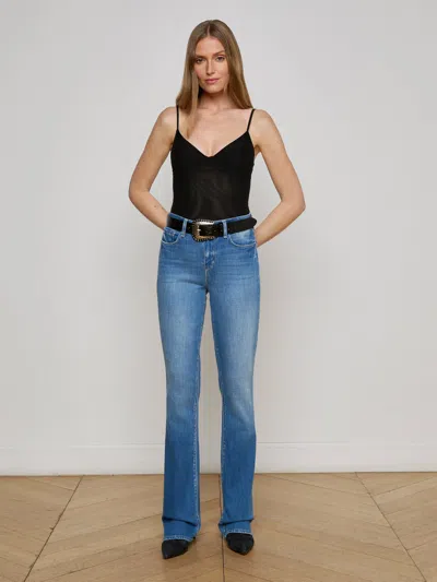 L Agence Elowen Underwire Bodysuit Black