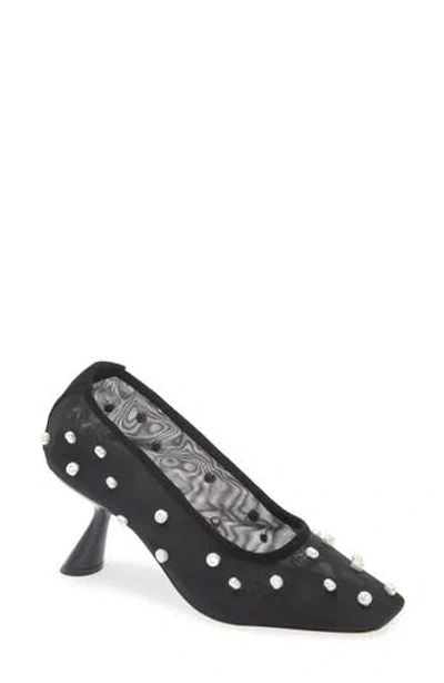 Cult Gaia Winnie Pearl Embellished Pump