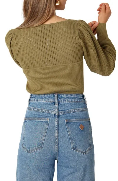 Petal And Pup Petal & Pup Madalyn Rib Sweater In Green