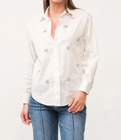 Dear John Denim Lola Novelty Shirt In Off White