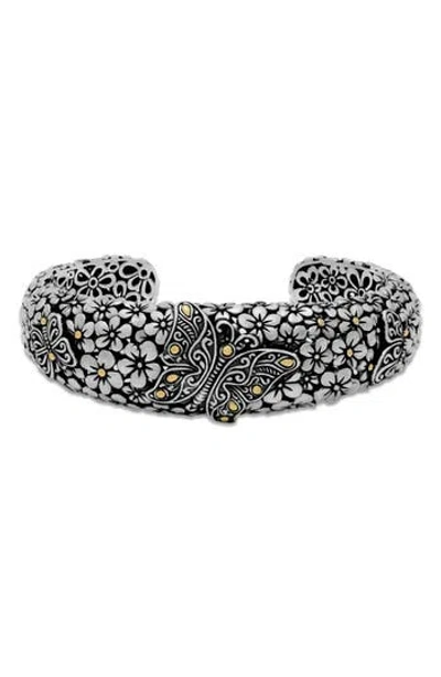 Samuel B. Butterfly Filigree Two-tone Cuff Bracelet