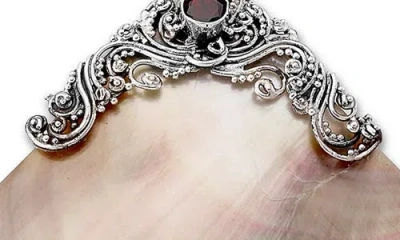 Samuel B. Garnet & Grey Mother-of-pearl Pendant