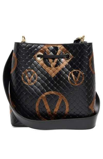 Valentino By Mario Valentino Karl Saint Tropez Monogram Leather Bucket Bag