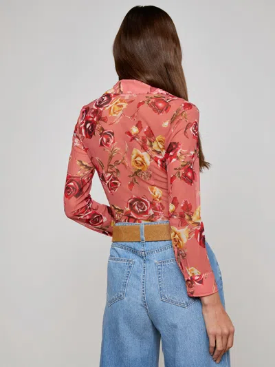 L Agence Indiana Mesh Blouse