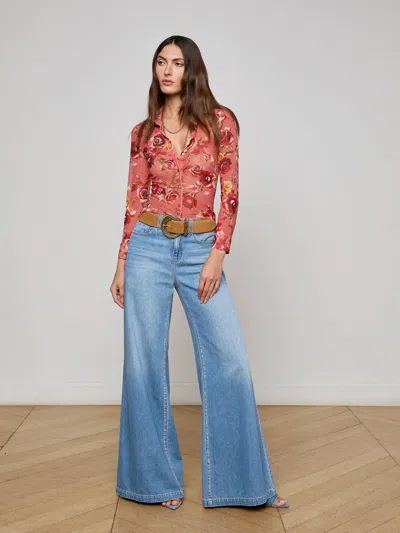 L Agence Indiana Mesh Blouse