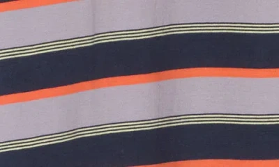 Cat Wwr Stripe Patch Pocket Cotton T-shirt