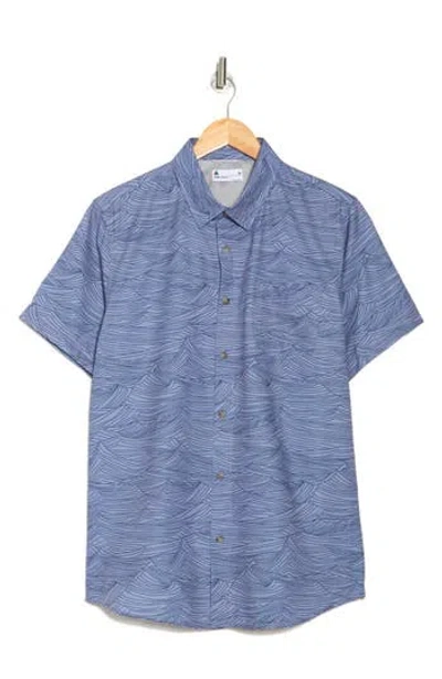 Union Print Ub Tech Short Sleeve Stretch Aero Mesh Button-up Shirt