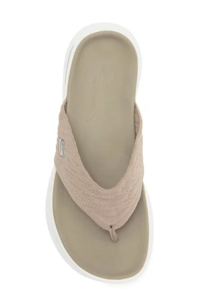 Skechers Kamaryn Thong Sandal In Nude