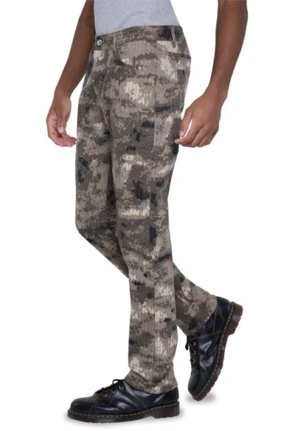 X-ray Xray Camo Print Stitched Skinny Jeans