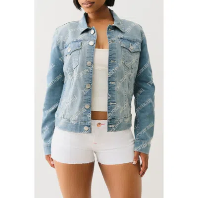 True Religion Jesse Single Needle Relaxed Trucker Jacket
