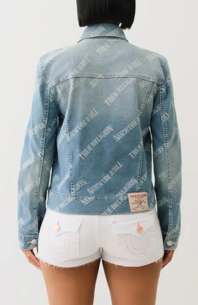 True Religion Jesse Single Needle Relaxed Trucker Jacket