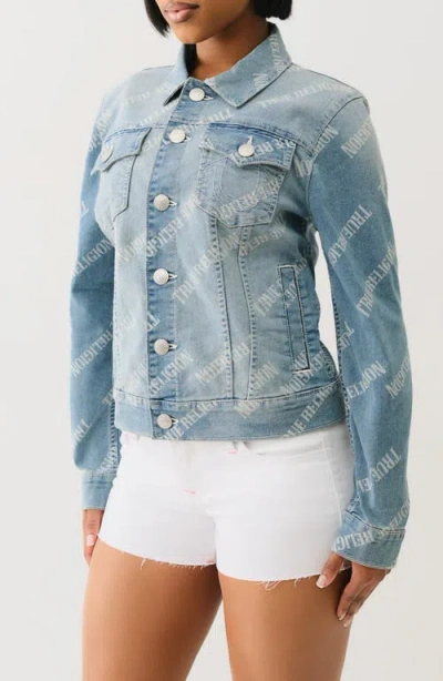 True Religion Jesse Single Needle Relaxed Trucker Jacket
