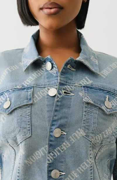 True Religion Jesse Single Needle Relaxed Trucker Jacket