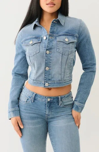 TRUE RELIGION TRUE RELIGION JESSE CROP TRUCKER JACKET 
