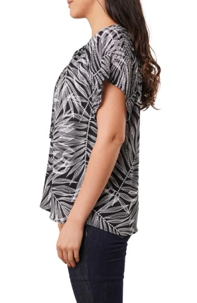 Sunny Leigh Tie Front Short Sleeve Top