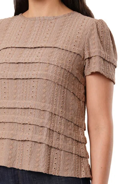 SUNNY LEIGH SUNNY LEIGH EYELET RUFFLE TOP 