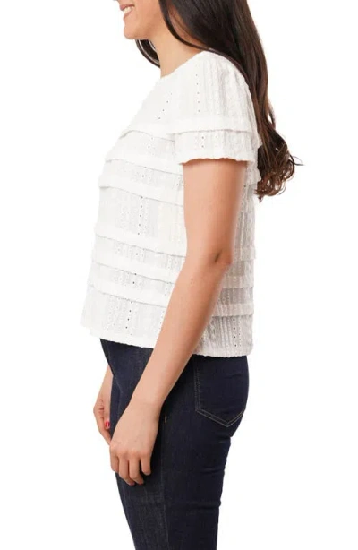 SUNNY LEIGH SUNNY LEIGH EYELET RUFFLE TOP 