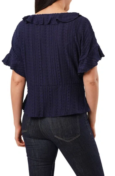 Sunny Leigh Eyelet Ruffle Top