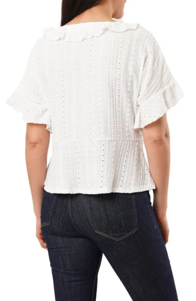 Sunny Leigh Eyelet Ruffle Top