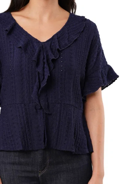 Sunny Leigh Eyelet Ruffle Top