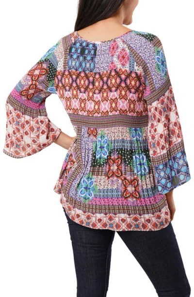 Sunny Leigh Pleated Keyhole Top