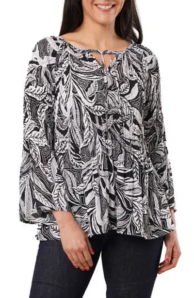 SUNNY LEIGH SUNNY LEIGH PLEATED TIE FRONT TOP 
