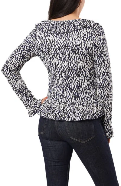 Sunny Leigh Ruffle V-neck Long Sleeve Top