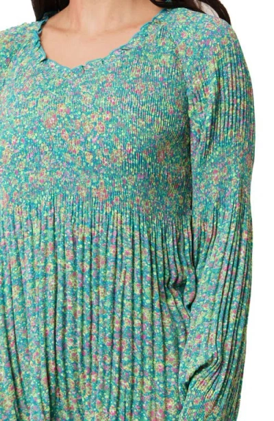 Sunny Leigh Pleated Ruffle Top