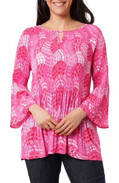 SUNNY LEIGH SUNNY LEIGH PLEATED KEYHOLE TOP 