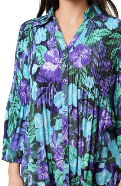 Sunny Leigh Pleated Button-up Shirt