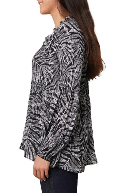 Sunny Leigh Pleated Ruffle Top